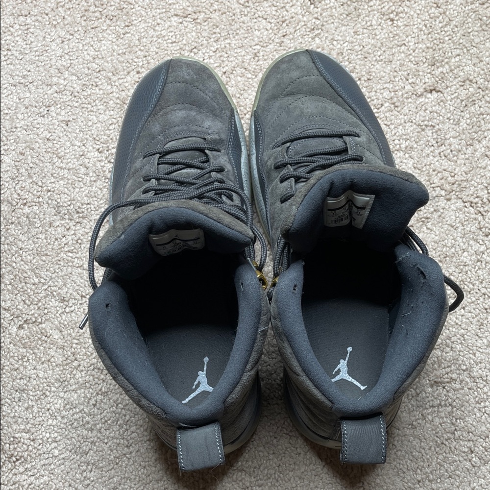 Jordan 12 Retro Dark Grey/Wolf Grey - Picture 8 of 13